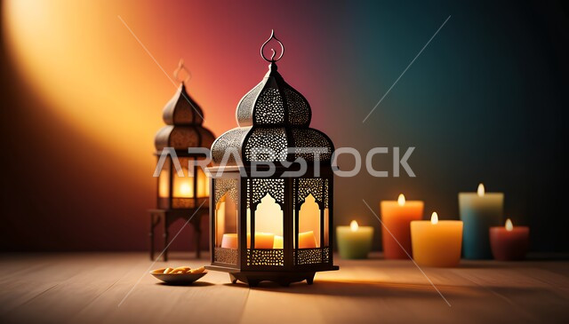  البهجة والفرح بقدوم شهر الخير، المصابيح المضيئة المتميزة, ديكورات متميزة على الطراز الاسلامي، زينة رمضان المبارك, الفوانيس المعدنية التقليدية المزخرفة في الأجواء الروحانية، الاحتفال بالمناسبات والأعياد الدينية