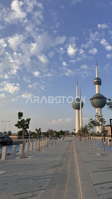 مفهوم التطور والنمو العمراني, الفن الهندسي المعماري لبناء الأبراج وناطحات السحاب, المعالم والأماكن السياحية المشهورة في مدينة الكويت, جذب واستقطاب السياح من أنحاء العالم