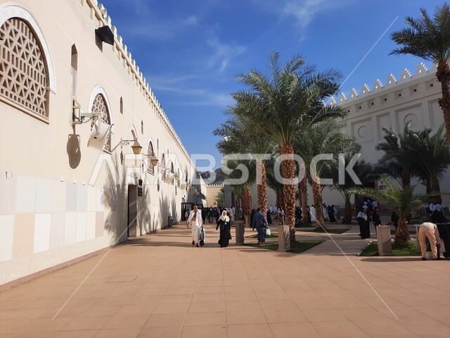 الفن الهندسي المعماري للمساجد في المملكة، الحجاج والمعتمرين أمام مسجد ذو الحليفة بالمدينة المنورة، الإحرام من ميقات آبار علي في السعودية، الإستعداد لأداء فريضة الحج والعمرة في مكة المكرمة، أماكن ومعالم اسلامية مقدسة، الاهتمام بزراعة أشجار النخيل