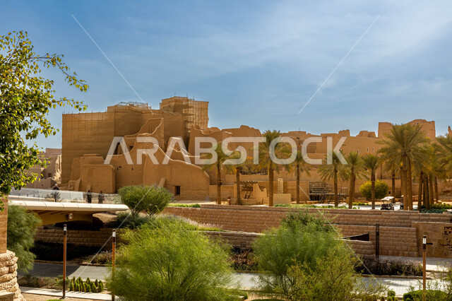 Interest in palm tree cultivation, heritage tourism sites, mud houses in the At-Turaif neighborhood in old Diriyah, the ancient architectural art of the walls of Salwa Palace in Al-Bujairi in Riyadh, ancient historical monuments, the establishment of the first Saudi state in 1727 AD