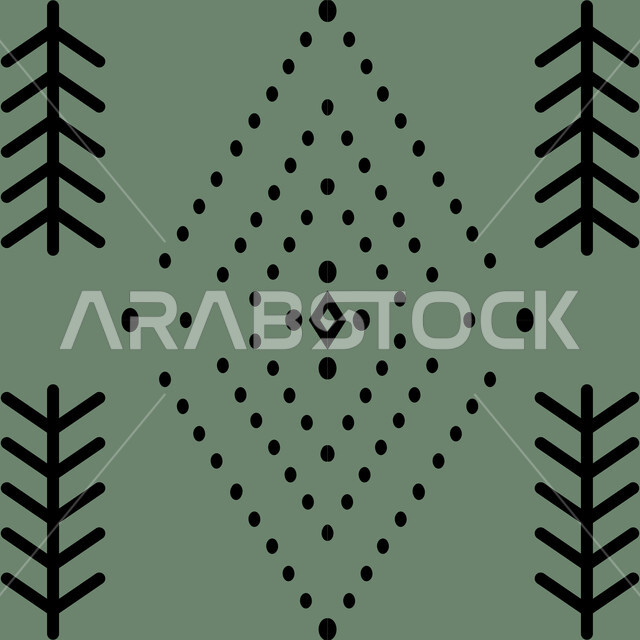 تصميم سعودي للنقوش العربيه الاصيله الملونة، فن حرفي تراثي، التراث الشعبي لزخرفة السدو بأشكال هندسية، الحرف والمهن اليدوية التقليدية في المملكة العربيه السعودية