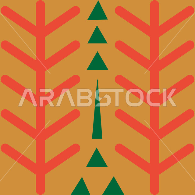 الحرف والمهن اليدوية التقليدية في المملكة العربيه السعودية، تصميم سعودي للنقوش العربيه الاصيله الملونة، فن حرفي تراثي، التراث الشعبي لزخرفة السدو بأشكال هندسية