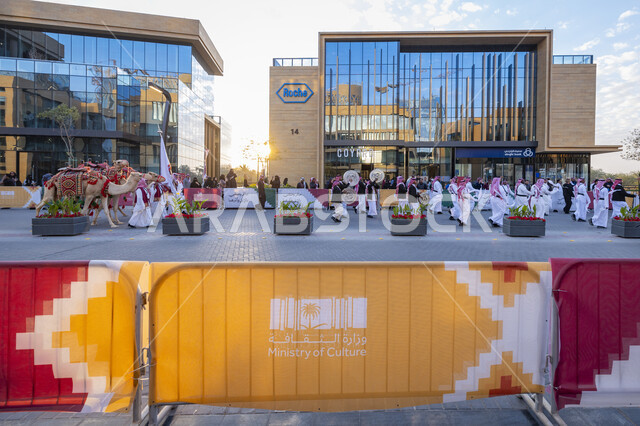 Visitors flocked to attend the Camel Year Competition and Festival in Riyadh, popular Arab heritage activities, displaying the finest types of camels in the Kingdom of Saudi Arabia, interest in livestock and their care, the importance of the camel in daily life, strengthening cultural identity and consolidating Saudi heritage