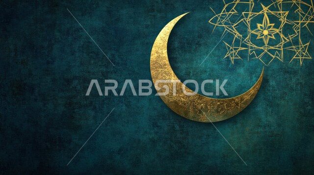 بطاقة تهنئة لاستقبال الشهر الفضيل, الأجواء الرمضانية الروحانية في المملكة العربية السعودية, الاحتفال بالمناسبات الدينية الإسلامية, البهجة بقدوم رمضان المبارك, خلفية زرقاء
