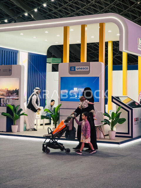 Different sections and pavilions in the Jeddah International Book Fair, attracting and attracting tourists from all over the world, spending enjoyable times buying useful novels for learning and culture, exhibitions and events in the Kingdom of Saudi Arabia, famous cultural landmarks and tourist places