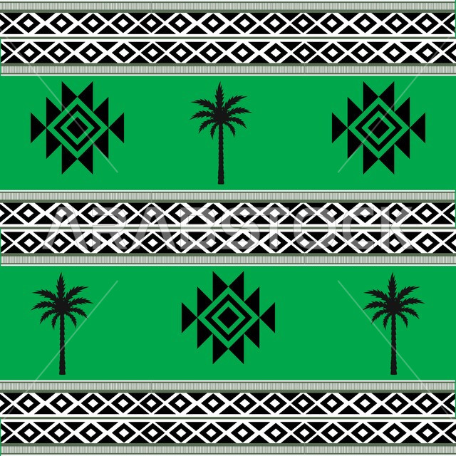 The popular Saudi heritage of Sadu decoration with geometric shapes, traditional handicraft heritage art, popular designs for colorful authentic Arabic inscriptions in the Kingdom of Saudi Arabia