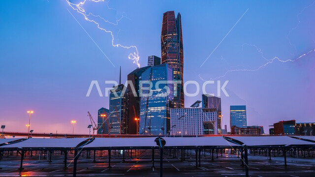 مركز الملك عبد الله المالي ( كافد ) في الرياض، الفن الهندسي المعماري الحديث والمتطور للابراج وناطحات السحاب، المدينة المالية في المملكة العربية السعودية، التقدم والتطور العمراني للمباني والمنشآت، الوجهة الرئيسية للمال والاعمال، مكان ومعلم مشهور