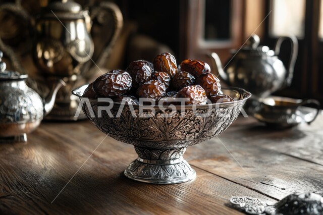 وجبة ذات قيمة غذائية عالية، محصول ومنتج محلي وطني سعودي، رطب من نخيل المملكة العربية السعودية، ضيافة رمضانية لذيذة، صورة مقربة لطبق مليء بالتمر السكري الصحي الطازج