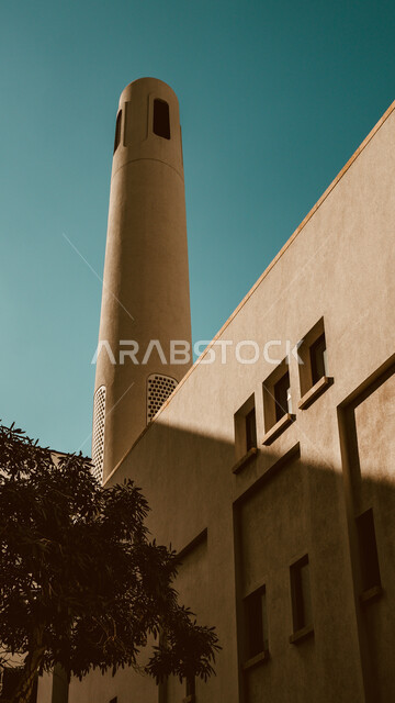 الديكورات والتصاميم الهندسية المعمارية لبناء المساجد في دولة قطر، مسجد كتارا في الدوحة، معالم وأماكن اسلامية مقدسة، تصميم المآذن على الطراز الإسلامي العصري الحديث، مفهوم العبادة والتقرب إلى الله تعالى