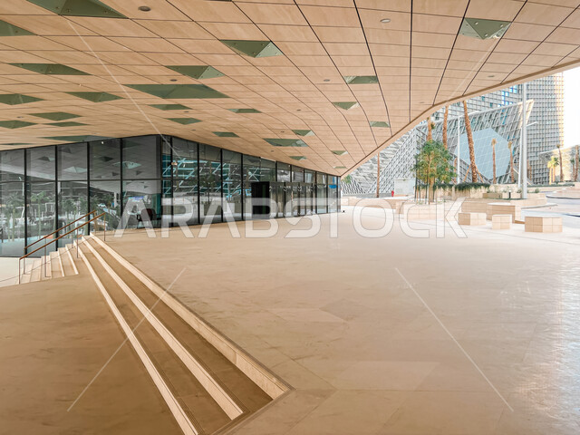 الأبراج والمنشآت المالية في مدينة الرياض، النمو والتطور العمراني في السعودية، الفن الهندسي المعماري للمباني وناطحات السحاب المشهورة في المملكة، ازدهار وتحقيق النهضة الاقتصادية والتجارية، مركز الملك عبد الله المالي (كافد) في النهار