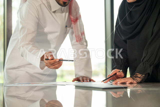  تطوير ودراسة وتحليل المشاريع الجديدة، الوحدة والعمل الجماعي، ورش عمل وتدريب، تحليل النتائج والرسوم البيانية، مهنة ووظيفة سعودية مكتبية، تطوير العمل وحل المشكلات، اجراء اجتماع لفريق عمل عربي خليجي سعودي داخل مقر الشركة