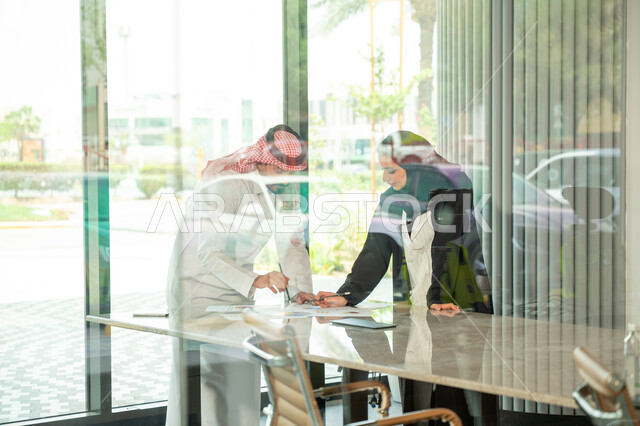 Developing, studying and analyzing new projects, unity and teamwork, workshops and training, analyzing results and graphs, Saudi office profession and job, business development and problem solving, conducting a meeting for an Arab Gulf Saudi team within the company's headquart