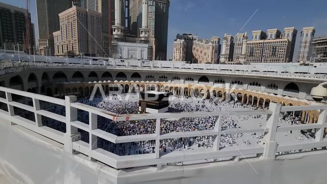Pilgrims Performing Hajj Rituals in the Holy Lands