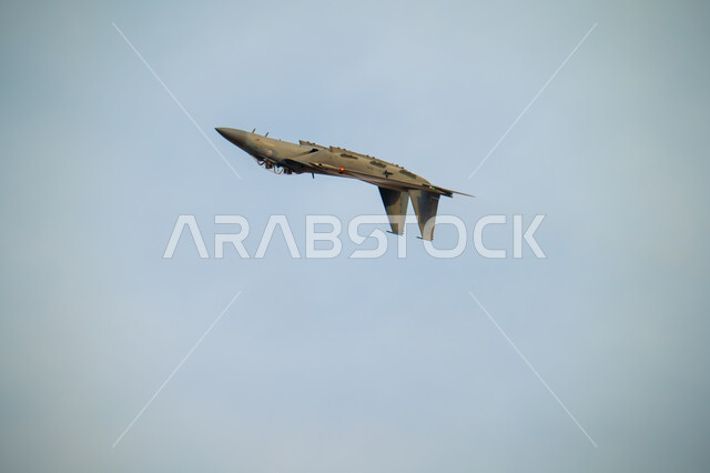 The Air Force parade on Saudi National Day on September 23, showing loyalty and love for the Saudi state, Flag Day activities on March 11, celebrating national holidays and occasions, and performing air shows in the skies of the Kingdom of Saudi Arabia.