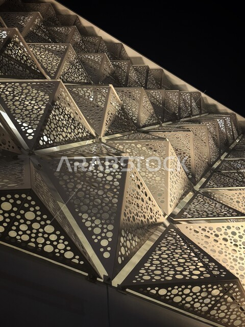 Urban growth and development in the Kingdom of Saudi Arabia, the architectural art in the unique and modern design of the Riyadh Metro Station, the emphasis on public services and transportation, urban development and progress, and the improvement of infrastructure, metro stations, and the high-speed train.