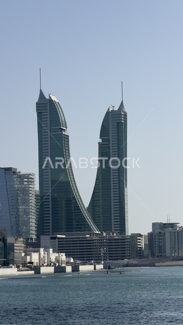 المرفأ المالي في دولة البحرين، الفن الهندسي المعماري على الطراز الحديث للابراج التجارية،  المعالم المشهورة في المنامة