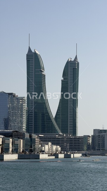 المرفأ المالي في دولة البحرين، الفن الهندسي المعماري على الطراز الحديث للابراج التجارية،  المعالم المشهورة في المنامة