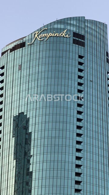 Kempinski Harbour Heights Hotel in Bahrain, modern architecture of commercial towers, famous landmarks in Manama, luxury residential and commercial resorts and skyscrapers