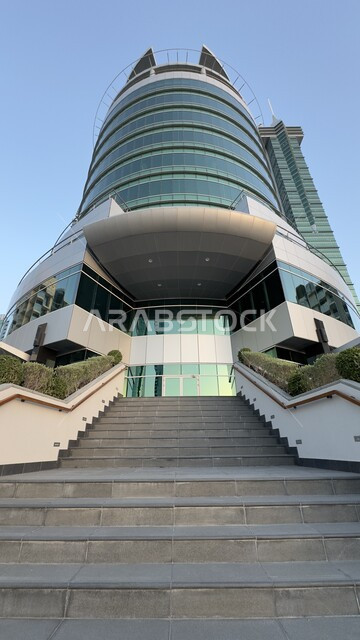 Kempinski Harbour Heights Hotel in Bahrain, modern architecture of commercial towers, famous landmarks in Manama, luxury residential and commercial resorts and skyscrapers