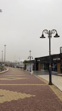 Recreational and recreational places in the Kingdom of Saudi Arabia, the fog walkway in the Asir region, foggy weather in the city of Abha, famous tourist places and landmarks, nature background