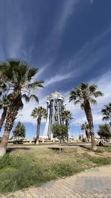 Khamis Mushait Water Tower in Aiha, famous heritage sites and landmarks in Asir, urban growth and development to stimulate tourism in the Kingdom, architectural art of buildings, skyscrapers and towers in Saudi Arabia