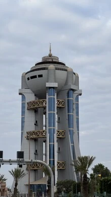 Khamis Mushait Water Tower in Aiha, famous heritage sites and landmarks in Asir, urban growth and development to stimulate tourism in the Kingdom, architectural art of buildings, skyscrapers and towers in Saudi Arabia
