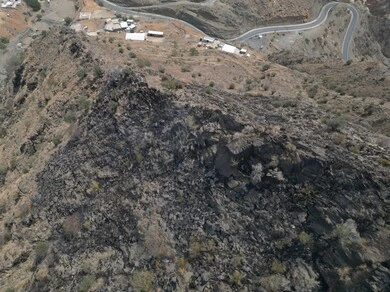 Al-Sahaleel and Al-Raith Mountains in the Jazan region, a natural tourist place and area, trees, plants and green spaces, agricultural terraces on the mountain slopes, peaks and rocky heights during the day