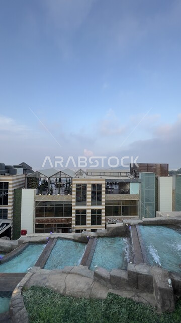 Natural places for adventures and safaris, spending quiet times in contemplation and relaxation, the mountainous environment of the high city in the Abha region in Asir, a view of the green nature, parks and gardens, a modern tourism project on the mountain slopes, a distinguished tourist destination