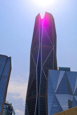 ابراج مركز الملك عبدالله المالي (كافد) في مدينة الرياض في السعودية, تحقيق النهضة الاقتصادية, الشركات الرائدة في الخدمات المصرفية, الوجهة المثالية للمال والأعمال بمعايير عالمية، الفن الهندسي المعماري على الطراز الحديث للمباني التجارية