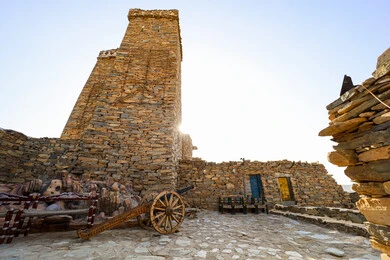 المباني والمنشآت الحجرية المشيدة، المعالم والأماكن التراثية الثقافية المشهورة، متحف اللد التراثي في منطقه الباحه، الفن الهندسي المعماري على الطراز القديم للمتاحف، مناطق جذب واستقطاب السياح في السعودية, الحصون والقلاع التاريخية