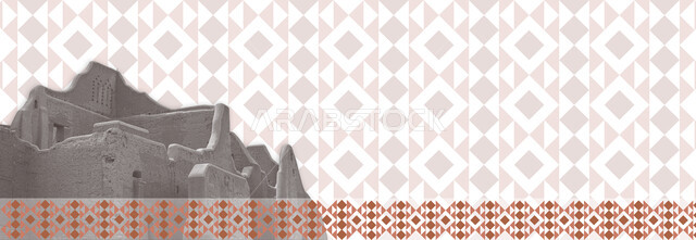 معلم تراثي في الدرعية, نقوش و تطريز تراثي، المناسبات والأعياد الوطنية، الاحتفال باليوم الوطني السعودي 23 سبتمبر، يوم العلم 11 مارس، شعار اليوم الوطني لاحياء الذكرى 95 للسعودية، اشكال عربية خليجية مزخرفة, التراث الشعبي لزخرفة السدو بأشكال هندسية