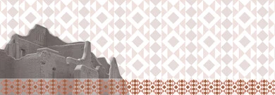 A heritage landmark in Diriyah, heritage engravings and embroidery, national occasions and holidays, celebrating Saudi National Day on September 23, Flag Day on March 11, the National Day logo to commemorate the 95th anniversary of Saudi Arabia, decorated Arab Gulf shapes, the popular heritage of Sadu decoration with geometric shapes