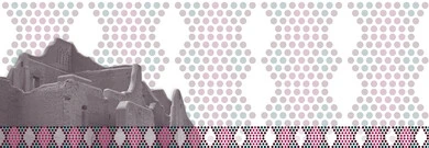 A heritage landmark in Diriyah, heritage engravings and embroidery, national occasions and holidays, celebrating Saudi National Day on September 23, Flag Day on March 11, the National Day logo to commemorate the 95th anniversary of Saudi Arabia, decorated Arab Gulf shapes, the popular heritage of Sadu decoration with geometric shapes