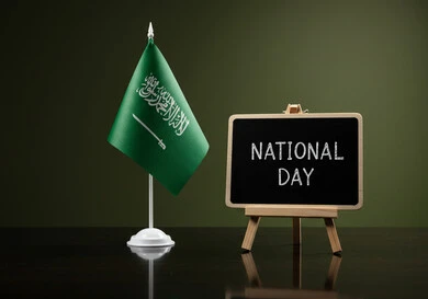 احياء الذكرى 95  لتأسيس المملكة العربية السعودية، راية التوحيد وشعار الوطن، الاحتفال بالمناسبات والأعياد الوطنية، يوم العلم 11 مارس، اليوم الوطني السعودي 23 سبتمبر