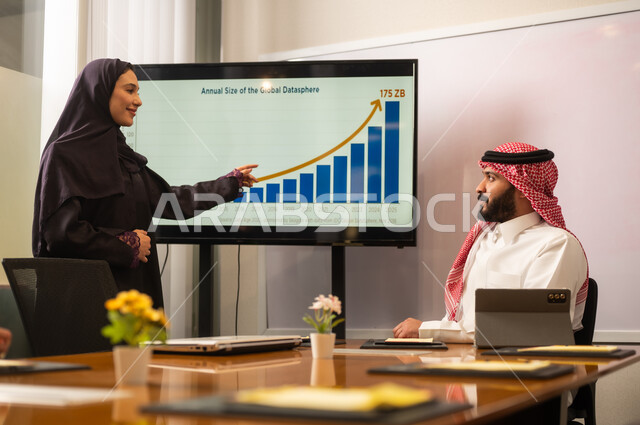 تطوير العمل وحل المشكلات، استخدام جهاز تقني حديث، الوحدة والعمل الجماعي، دراسة وتحليل المشاريع الجديدة، تبادل الخبرات والافكار، ورش عمل وتدريب، اجراء اجتماع لفريق عمل عرب خليجيين سعوديين داخل مقر الشركة، مهنة ووظيفة سعودية مكتبية