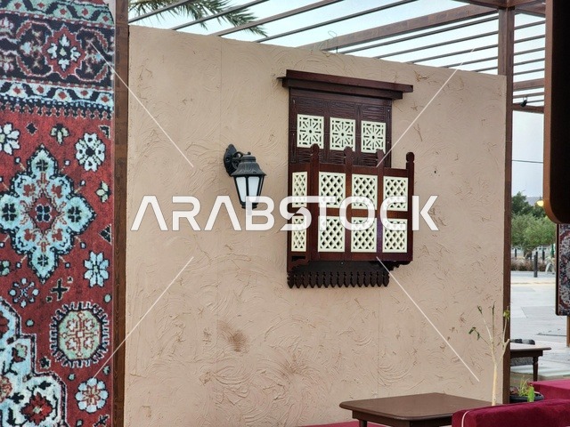 The outdoor courtyard of Quba Mosque in Medina during the day, a call for Muslims to perform prayer and draw closer to Allah Almighty, landmarks and sacred religious places in the Kingdom of Saudi Arabia, the illuminated minarets and domes, architectural engineering art and Islamic decorations in a modern style.