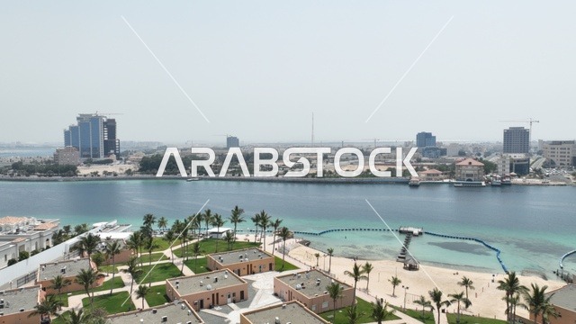 شاطئ بحر أبحر شمال مدينة جدة في المملكة العربية السعودية ،كورنيش ابحر جدة الشمالي درون ، خليج أبحر السياحي ، اماكن سياحية ترفيهية في جدة