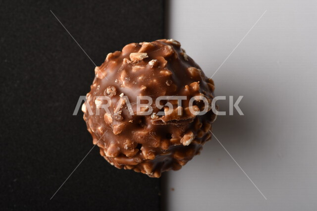 كرات الشوكولاته مع المكسرات, حلا قهوه, حلويات وسكريات