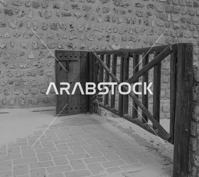 حصن تاريخي في متحف عجمان، المباني التقليدية والحديثة في منطقة التراث في الشارقة،الإمارات العربية المتحدة