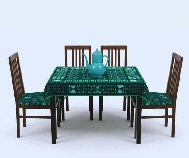 Traditional engravings and embroidery, national occasions and holidays, celebrating Saudi National Day on September 23, Flag Day on March 11, the National Day logo to commemorate the 95th anniversary of Saudi Arabia, decorative Gulf Arab shapes, the popular heritage of Sadu decoration with geometric shapes.