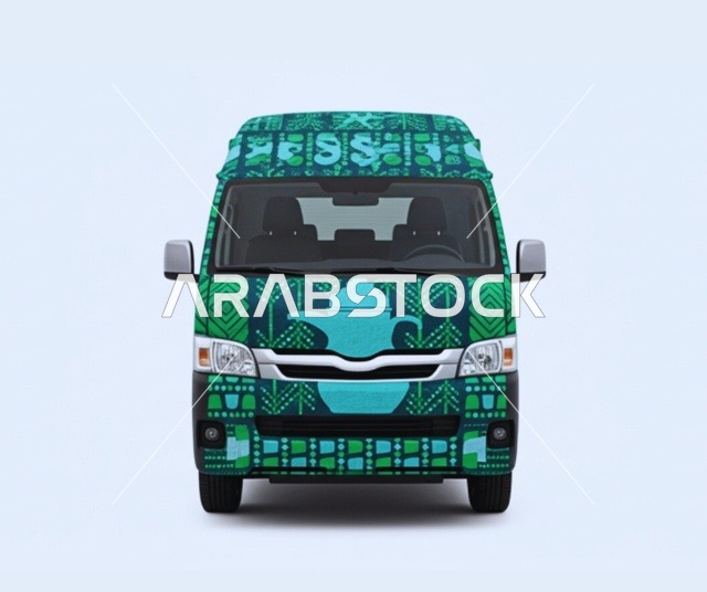 Traditional engravings and embroidery, national occasions and holidays, celebrating Saudi National Day on September 23, Flag Day on March 11, the National Day logo to commemorate the 95th anniversary of Saudi Arabia, decorative Gulf Arab shapes, the popular heritage of Sadu decoration with geometric shapes.