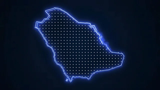موقع دولة السعوديه بين دول العالم، البلدان المجاورة للمملكة العربية السعودية، خريطة الوطن العربي على الكرة الأرضية باللون الأزرق، الحدود الجغرافية للبلاد