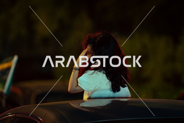 Saudi National Day commemorates September 23, pride, honor, and belonging to the homeland, a festive entertainment event, Saudi Flag Day on March 11, the atmosphere of celebrations for the 95th anniversary in public streets at night, celebrating national holidays and occasions.