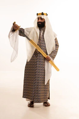 A portrait of a Saudi Arabian Gulf man wearing a bisht, ghutrah, and agal on Founding Day, holding a sword in his hand. The day we began is 1727 AD, the anniversary of the establishment of the first Saudi state on February 22, a reminder of Saudi National Day on September 23. A portrait of a Saudi Arabian Gulf man wearing a bisht, ghutrah, and agal on Founding Day, holding a sword in his hand. The day we began is 1727 AD, the anniversary of the establishment of the first Saudi state on February 22, a reminder of Saudi National Day on September 23.