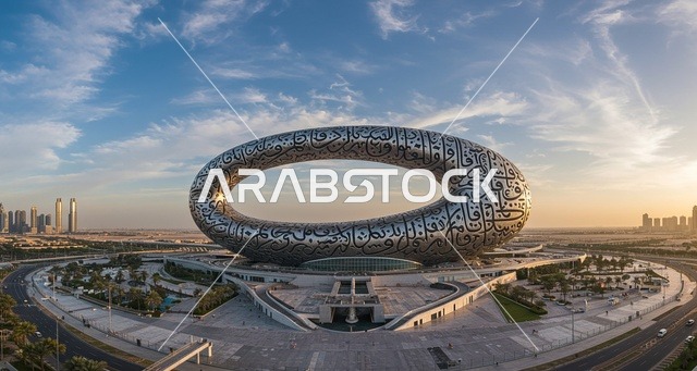 فن الهندسة المعمارية المتطور، أماكن ومعالم سياحية مشهورة في الإمارات العربيه المتحده، التصاميم والديكورات المتميزة، الفن الهندسي المعماري للأبراج وناطحات السحاب على الطراز الحديث، رؤيه مستقبليه إماراتية، صورة مقربة لمتحف المستقبل في إمارة دبي