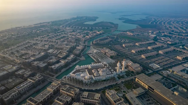 King Abdullah University of Science and Technology, modern architectural engineering art, famous landmarks in the Kingdom of Saudi Arabia.