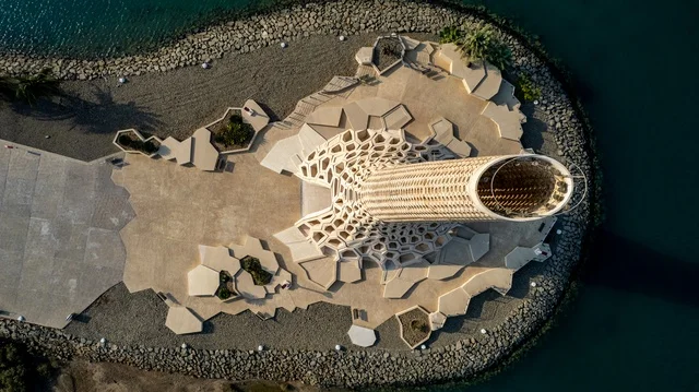 King Abdullah University of Science and Technology, modern architectural engineering art, famous landmarks in the Kingdom of Saudi Arabia.