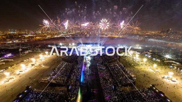 The MDL Beast event, festive recreational activities, participation in happy occasions and holidays in Saudi Arabia, enjoying watching fireworks and firecrackers.