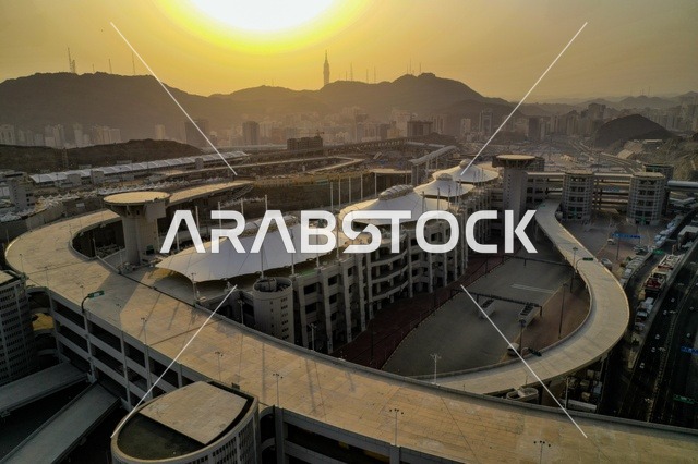 منطقة الخيام في منى بمكة المكرمة ، موسم الحج ، معالم اسلامية في  المملكة العربية السعودية، المشاعر المقدسة ، أحياء مكة المكرمة