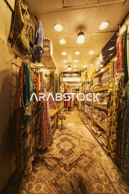 محل للبيع الأزياء التقليدية  في سوق شعبي في مدينة  جدة، المعالم التاريخية في حي البلد، أماكن سياحية تراثية شعبية في المملكة العربية السعودية، الرواشين القديمه في المدينة التاريخية في جدة،  تصميم معماري عربي و إسلامي قديم،  مناطق جذب واستقطاب السياح